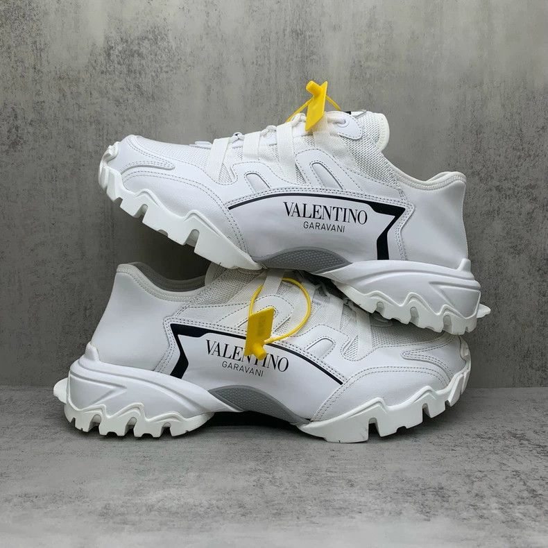 Valentino Valentino White Low-Top Running Shoes Size 43 Size US 10.5 / EU 43-44 - 2 Thumbnail