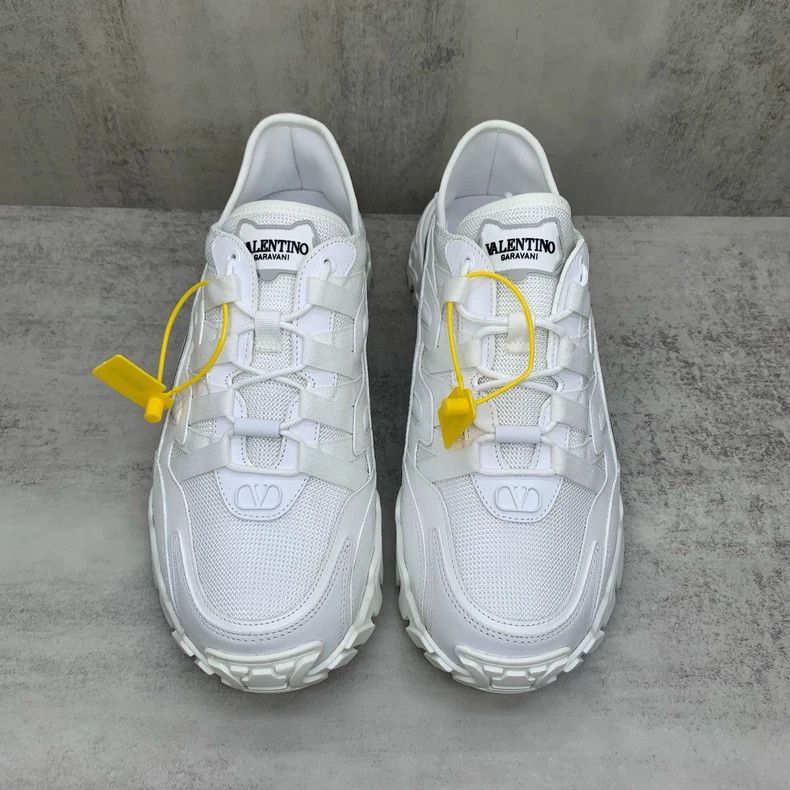 Valentino Valentino White Low-Top Running Shoes Size 43 Size US 10.5 / EU 43-44 - 4 Thumbnail