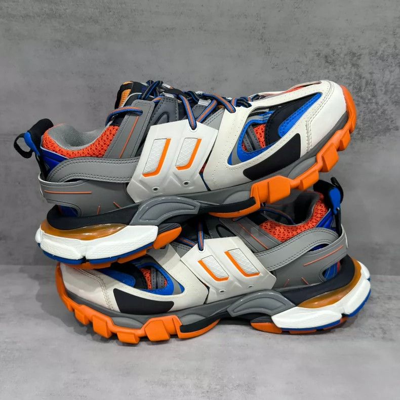 Balenciaga Balenciaga Track Sneakers White Blue Orange Size US 7.5 / EU 40-41 - 3 Thumbnail