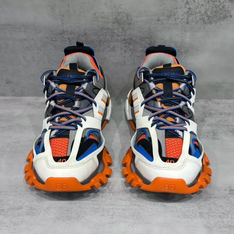 Balenciaga Balenciaga Track Sneakers White Blue Orange Size US 7.5 / EU 40-41 - 4 Thumbnail