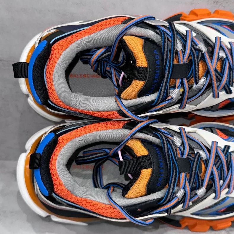 Balenciaga Balenciaga Track Sneakers White Blue Orange Size US 7.5 / EU 40-41 - 6 Thumbnail