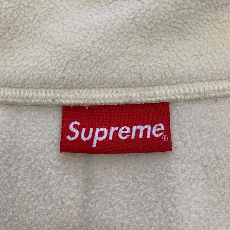 Bape Supreme Half-Zip Fleece Sweatshirt in White Size US XL / EU 56 / 4 - 5 Thumbnail