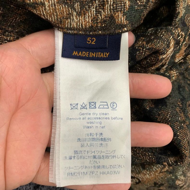 Louis Vuitton LV Camouflage Denim Jacket with Detachable Collar Size US L / EU 52-54 / 3 - 6 Thumbnail