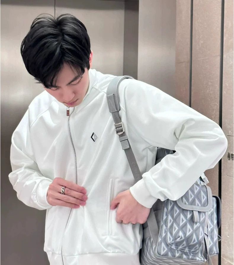 Dior Dior White Embroidered Logo Jacket Size US S / EU 44-46 / 1 - 3 Thumbnail
