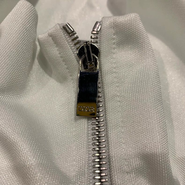Dior Dior White Embroidered Logo Jacket Size US S / EU 44-46 / 1 - 8 Thumbnail