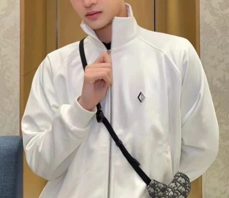 Dior Dior White Embroidered Logo Jacket Size US S / EU 44-46 / 1 - 4 Thumbnail