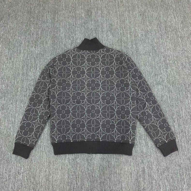 Louis Vuitton Black Floral Print Cotton Jacket Size US M / EU 48-50 / 2 - 2 Thumbnail