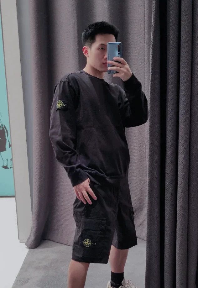 Stone Island Stone Island Black Long Sleeve Sweatshirt XXL Size US XXL / EU 58 / 5 - 4 Thumbnail