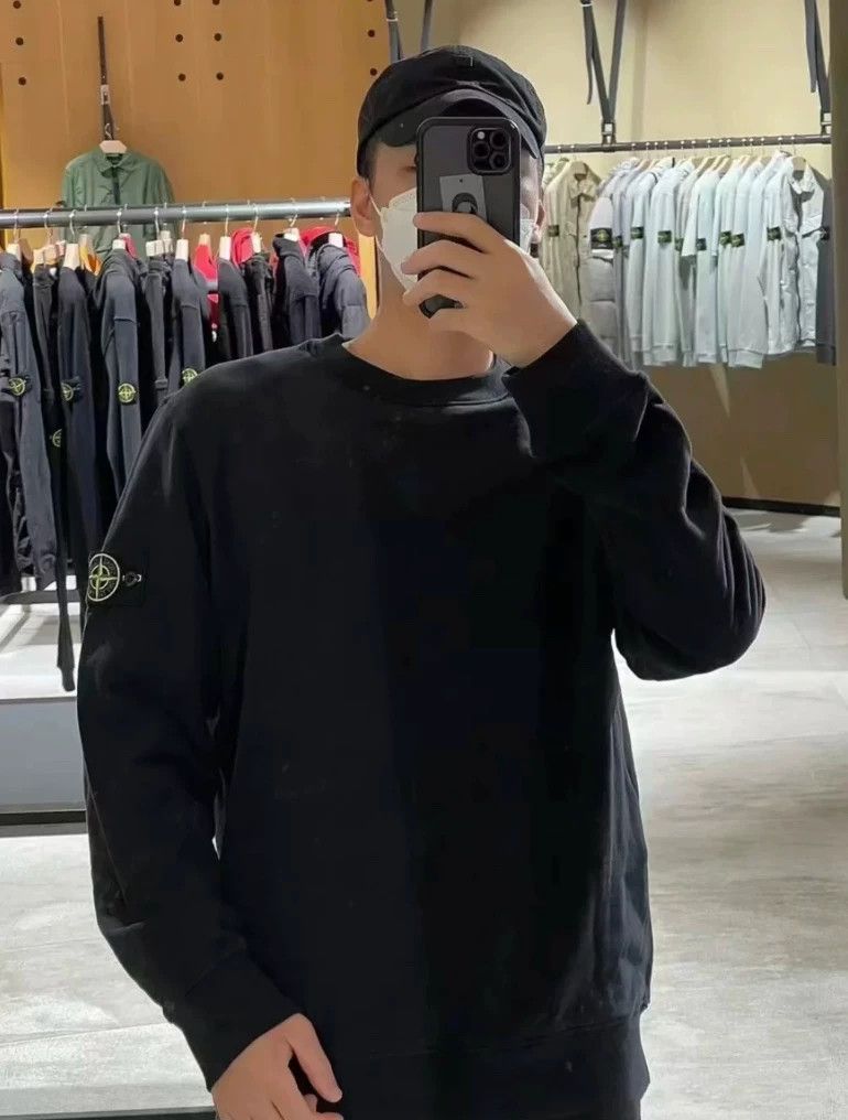 Stone Island Stone Island Black Long Sleeve Sweatshirt XXL Size US XXL / EU 58 / 5 - 3 Thumbnail