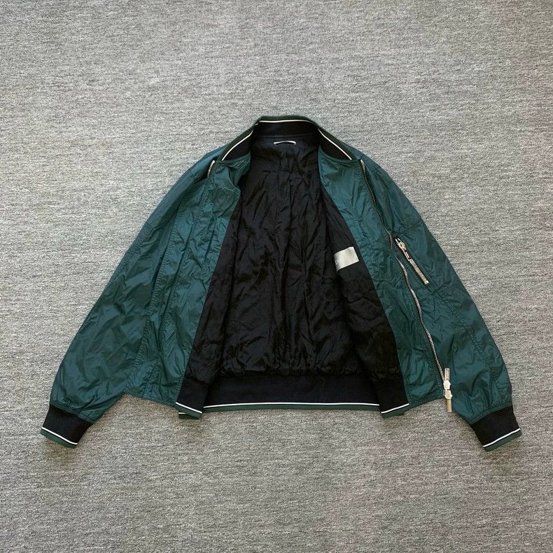 Dior Dior Embroidered Bomber Jacket in Lake Green Size US L / EU 52-54 / 3 - 3 Thumbnail