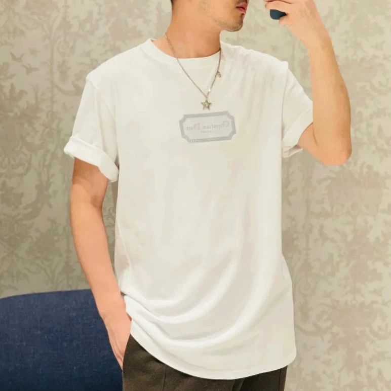 Dior Christian Dior White Short Sleeve T-Shirt Size US M / EU 48-50 / 2 - 7 Thumbnail