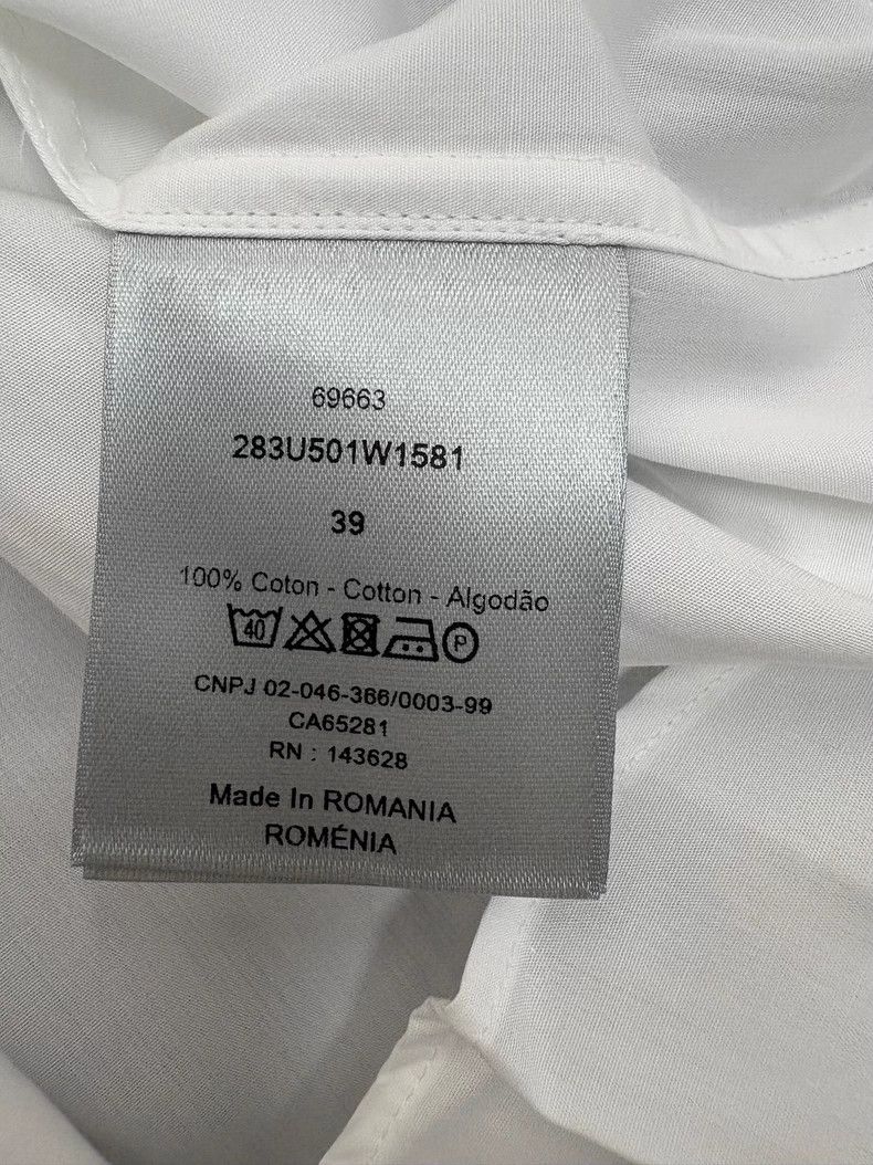 Dior Dior Embroidered Logo Long Sleeve Shirt Size US M / EU 48-50 / 2 - 6 Thumbnail