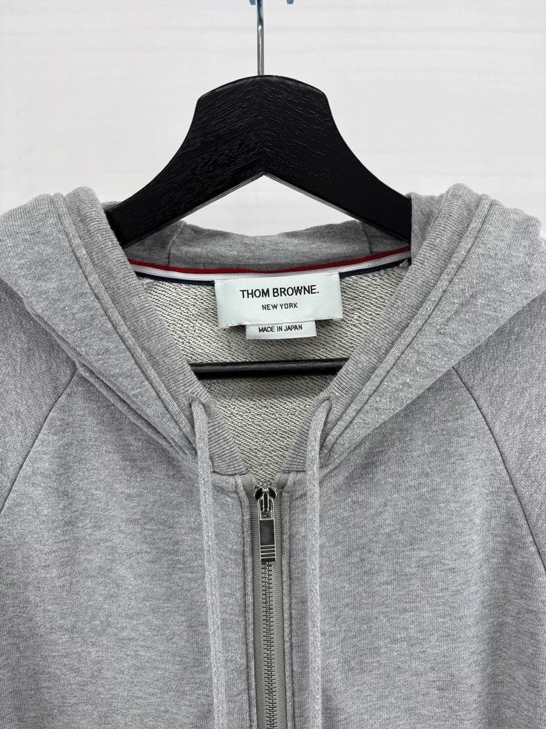 Thom Browne Thom Browne Gray Zip Up Hoodie Size US S / EU 44-46 / 1 - 3 Thumbnail
