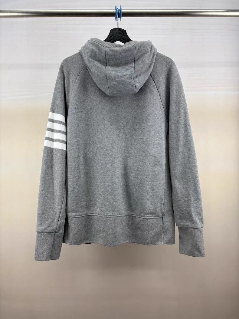 Thom Browne Thom Browne Gray Zip Up Hoodie Size US S / EU 44-46 / 1 - 2 Thumbnail
