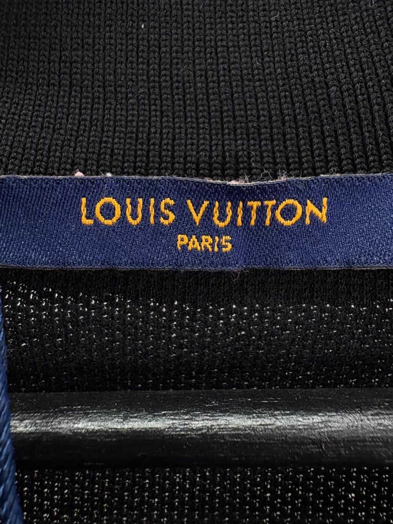 Louis Vuitton Louis Vuitton Black Embroidered Logo Polo Shirt Size US L / EU 52-54 / 3 - 6 Thumbnail