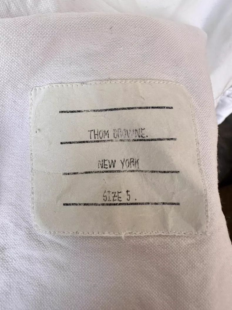 Thom Browne Thom Browne Classic White Striped Shirt Size US L / EU 52-54 / 3 - 2 Thumbnail