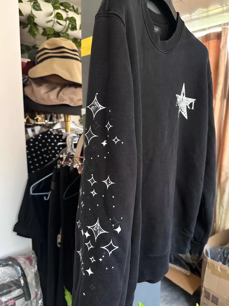 Amiri Amiri Classic Logo Black Sweatshirt Size US L / EU 52-54 / 3 - 4 Thumbnail