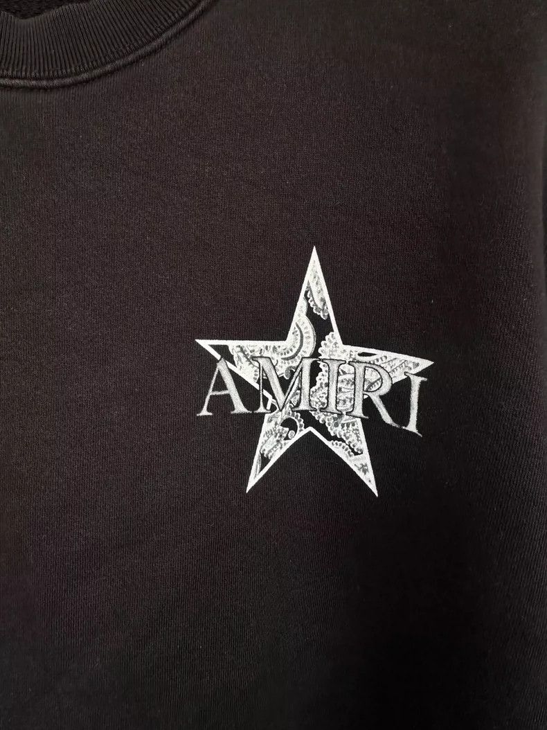 Amiri Amiri Classic Logo Black Sweatshirt Size US L / EU 52-54 / 3 - 2 Thumbnail