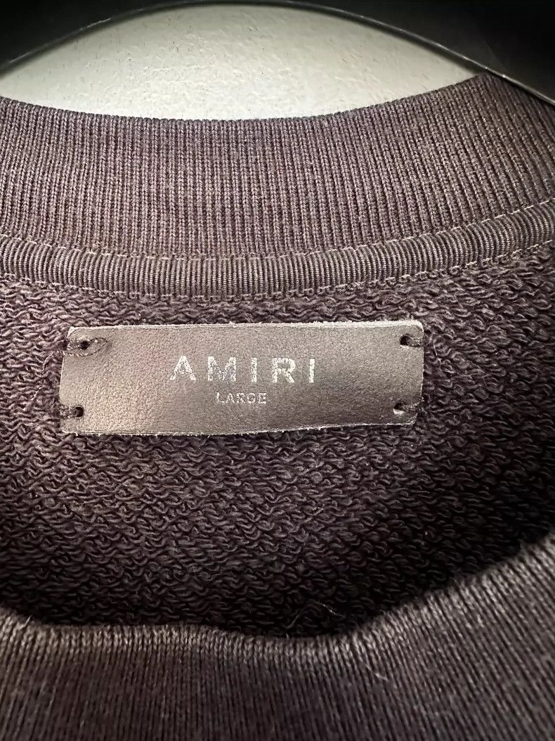 Amiri Amiri Classic Logo Black Sweatshirt Size US L / EU 52-54 / 3 - 3 Thumbnail