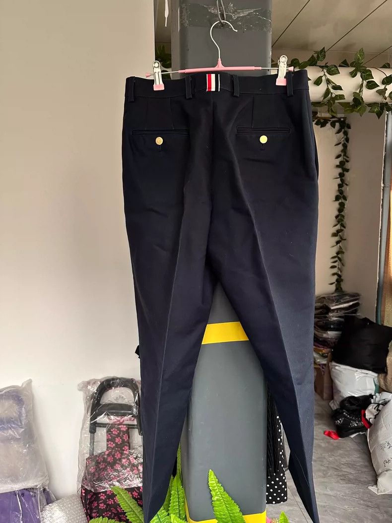 Thom Browne Thom Browne Dark Blue Tailored Trousers Size US 31 - 4 Thumbnail