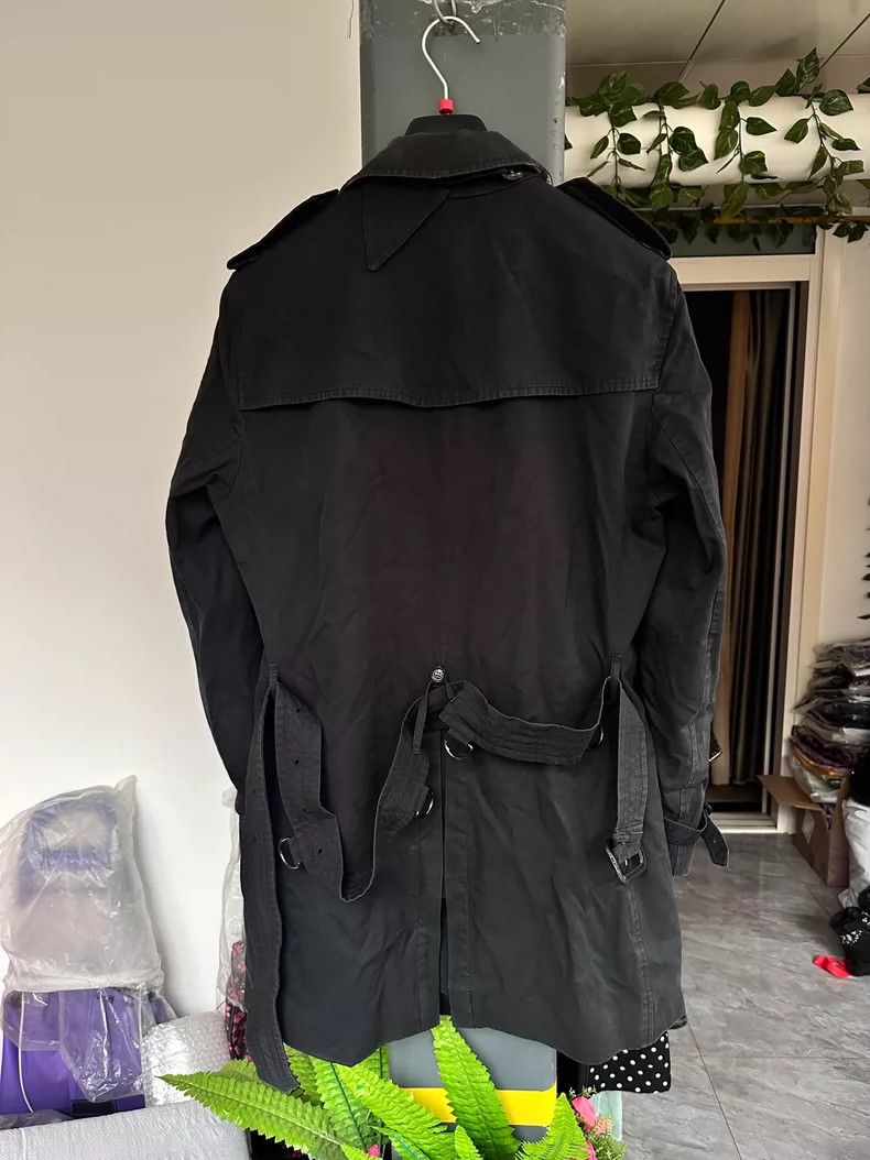 Burberry Burberry Black Long Coat with Checked Lining Size US XXL / EU 58 / 5 - 3 Thumbnail