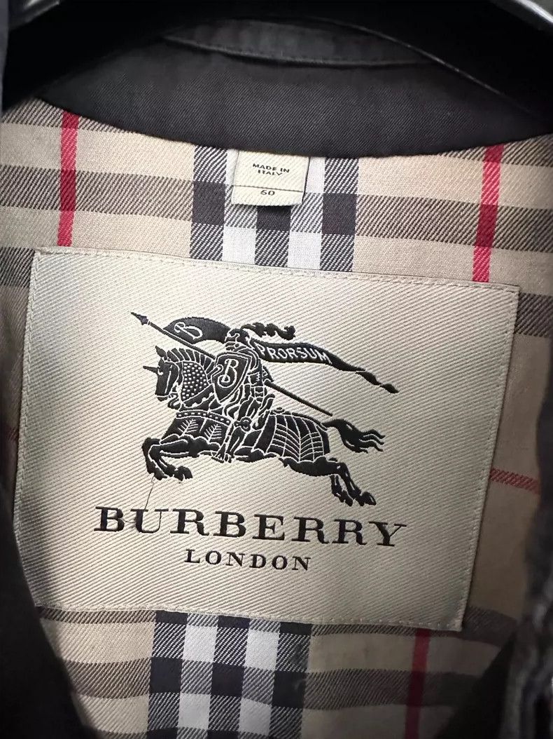 Burberry Burberry Black Long Coat with Checked Lining Size US XXL / EU 58 / 5 - 6 Thumbnail
