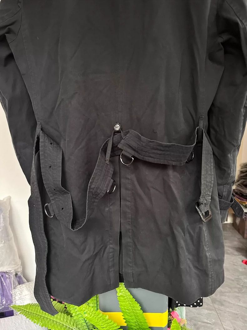 Burberry Burberry Black Long Coat with Checked Lining Size US XXL / EU 58 / 5 - 4 Thumbnail