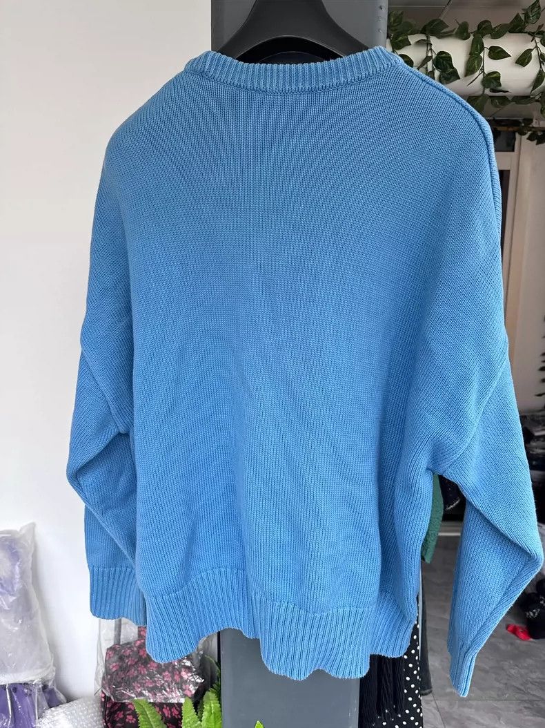 AMI Ami Paris Blue Red Heart Knit Sweater Size US L / EU 52-54 / 3 - 5 Thumbnail