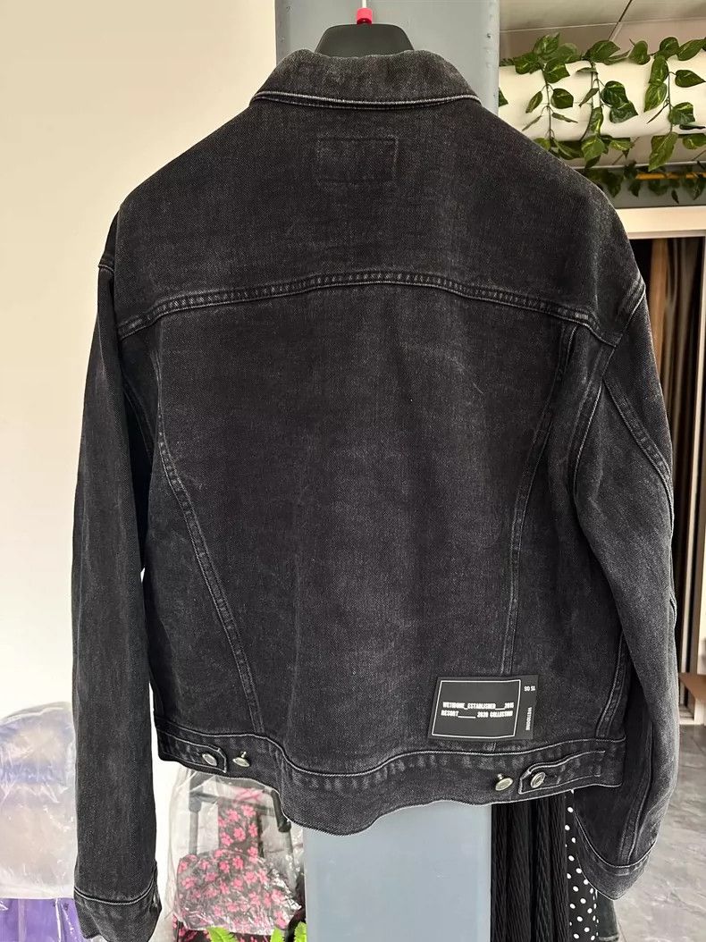 WE11DONE WellDone Black Denim Jacket with Logo Size US L / EU 52-54 / 3 - 4 Thumbnail