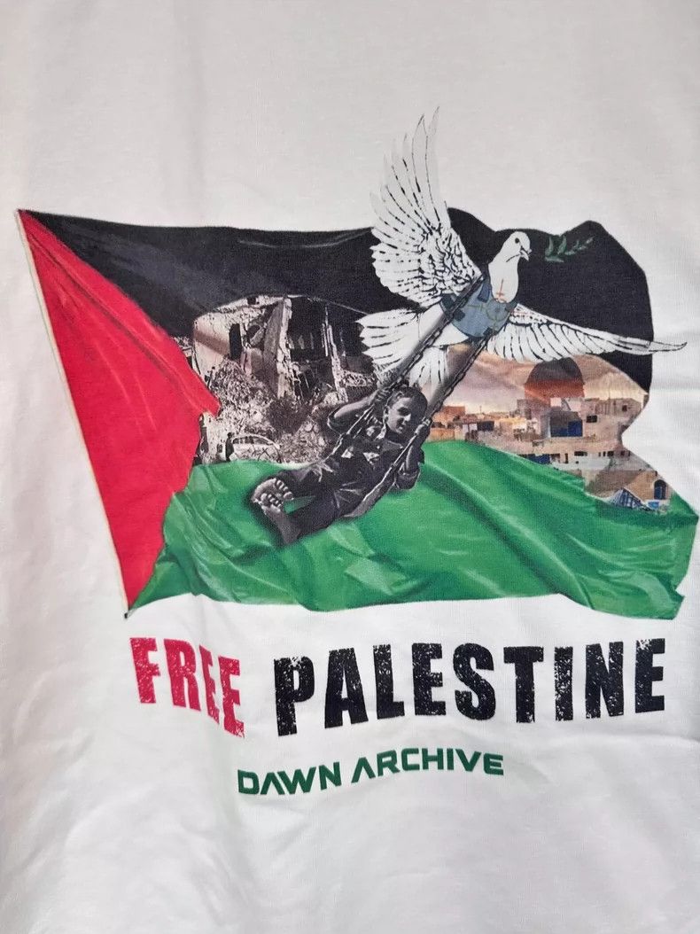 Gosha Rubchinskiy Free Palestine Dawn Archive Short Sleeve T-shirt Size US L / EU 52-54 / 3 - 2 Thumbnail