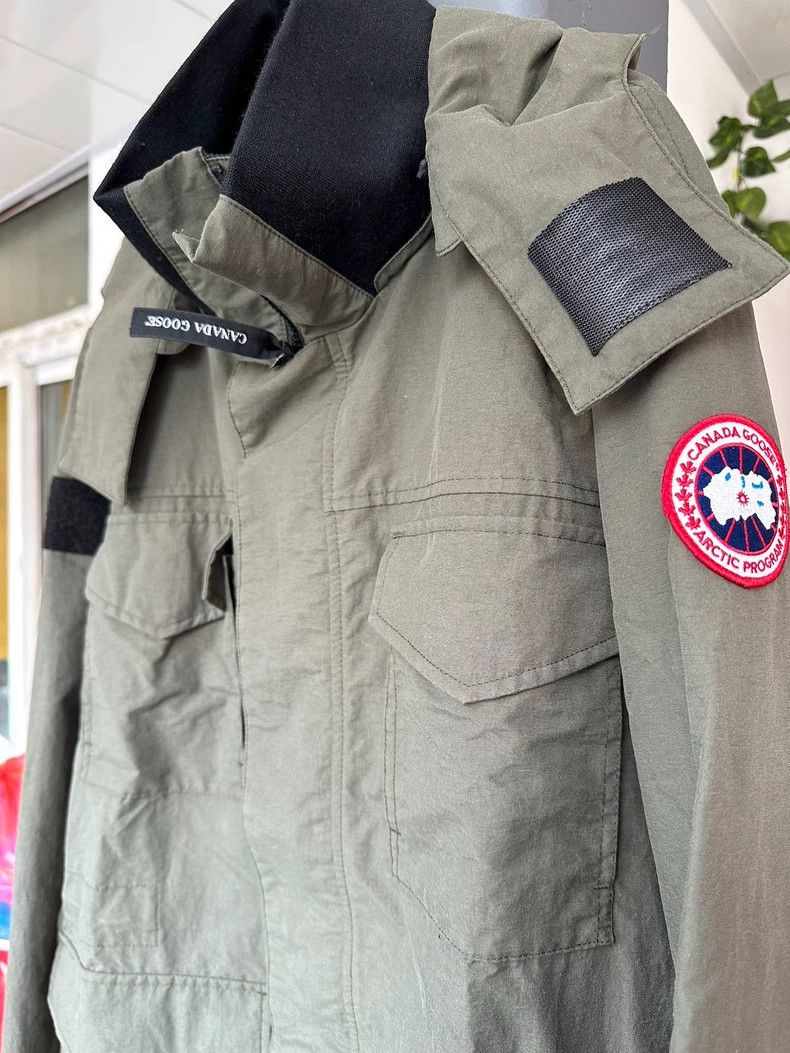 Canada Goose Canada Goose Green Hooded Long Coat Size US L / EU 52-54 / 3 - 3 Thumbnail