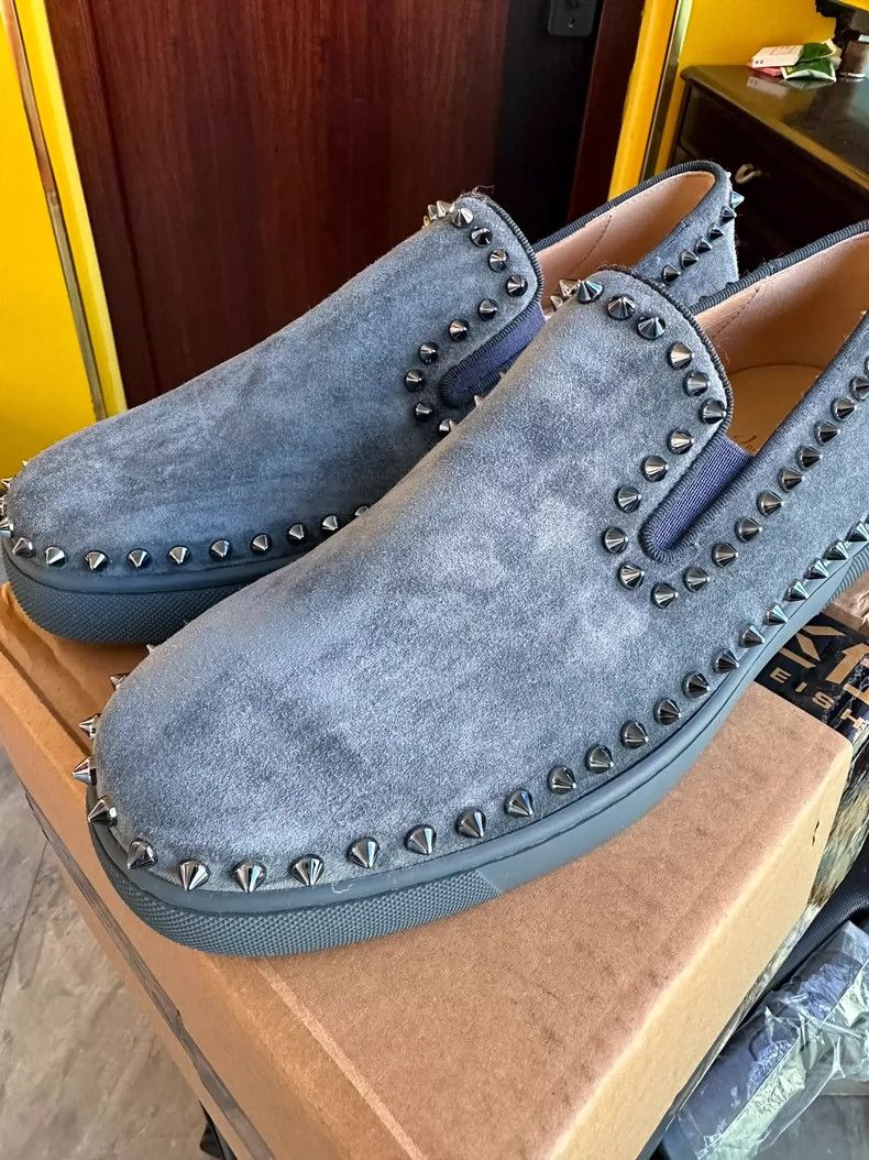 Christian Louboutin Christian Louboutin Suede Slip-On Shoes Size 42 Size US 10 / EU 43 - 3 Thumbnail