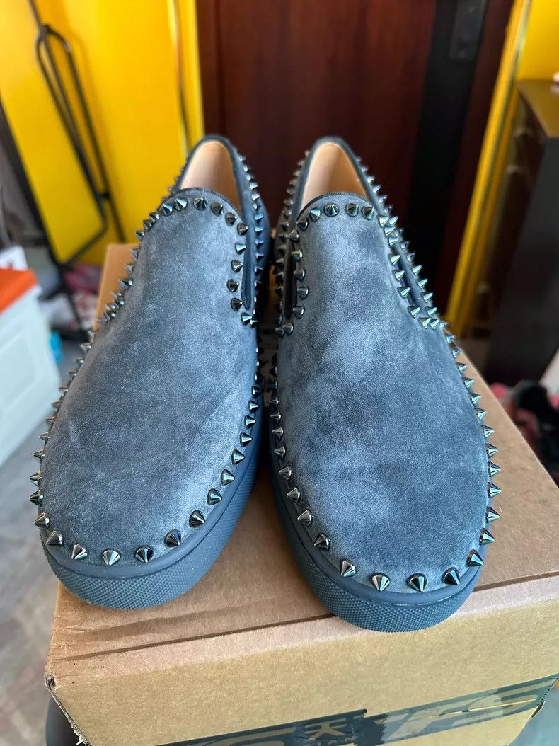 Christian Louboutin Christian Louboutin Suede Slip-On Shoes Size 42 Size US 10 / EU 43 - 2 Thumbnail