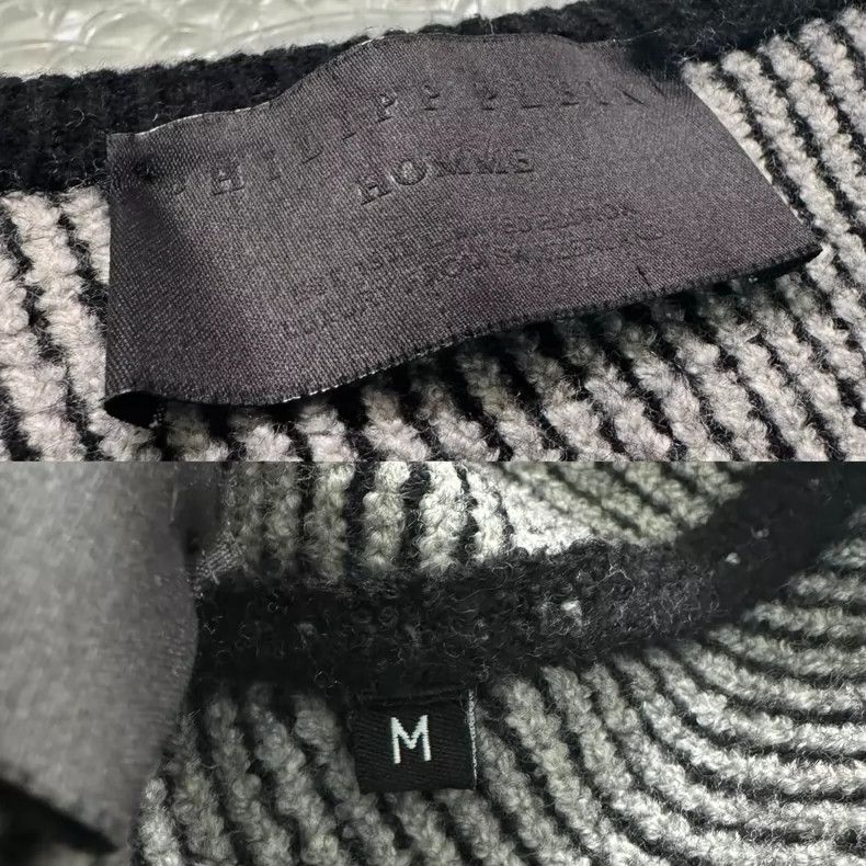 Philipp Plein Philipp Plein Men's Hexagon Logo Knit Sweater Size US M / EU 48-50 / 2 - 7 Thumbnail