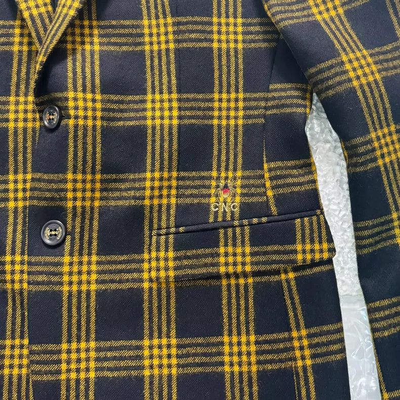 Thom Browne Vintage Plaid Wool Blazer with Embroidery Size US L / EU 52-54 / 3 - 4 Thumbnail