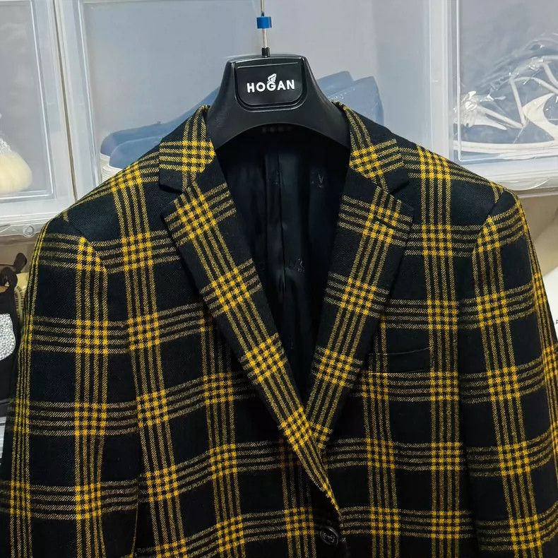 Thom Browne Vintage Plaid Wool Blazer with Embroidery Size US L / EU 52-54 / 3 - 2 Thumbnail