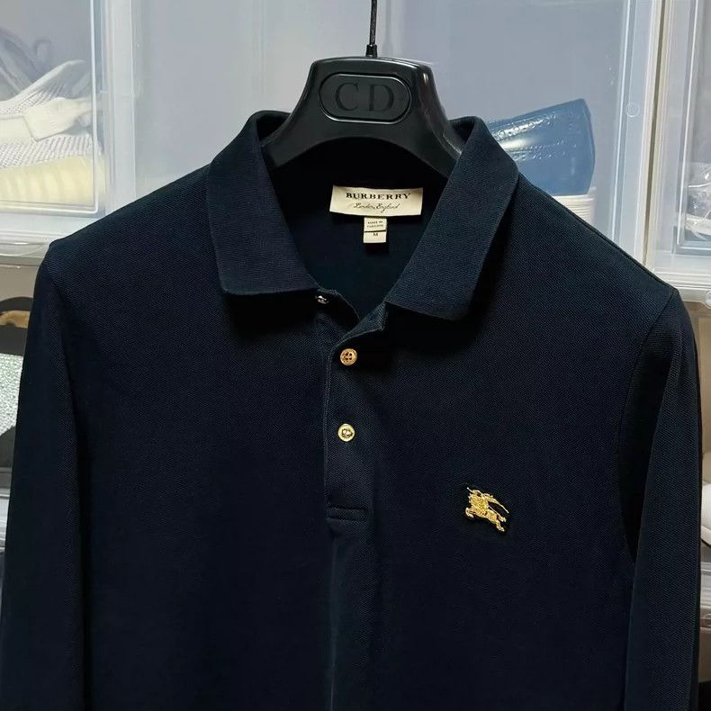 Burberry Burberry Men's Long Sleeve Polo Shirt Size US M / EU 48-50 / 2 - 2 Thumbnail