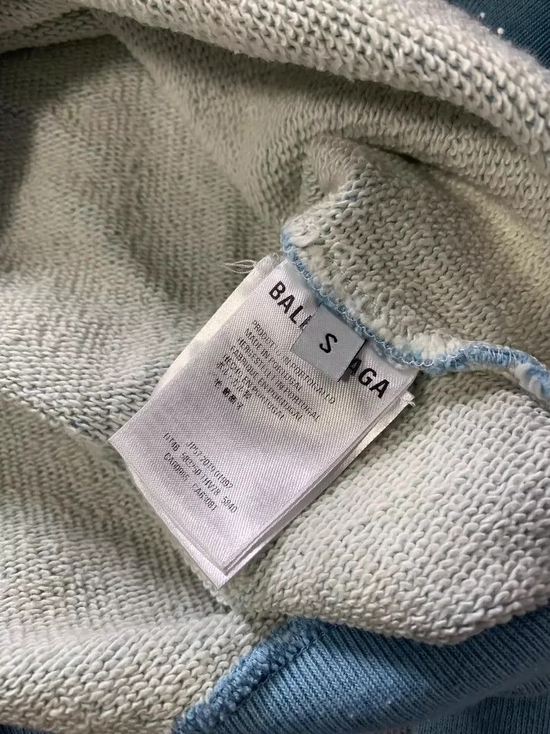 Balenciaga Balenciaga Logo Blue Sweatshirt Size US S / EU 44-46 / 1 - 4 Thumbnail
