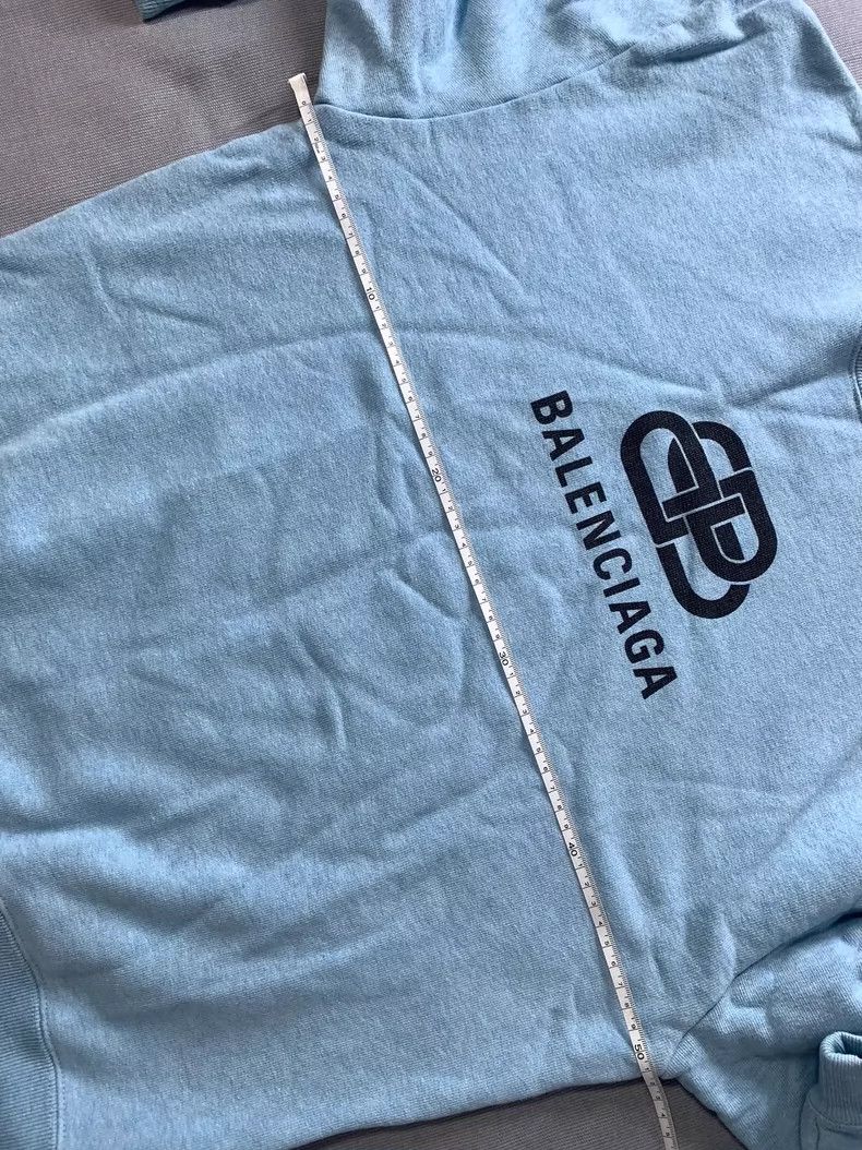 Balenciaga Balenciaga Logo Blue Sweatshirt Size US S / EU 44-46 / 1 - 6 Thumbnail