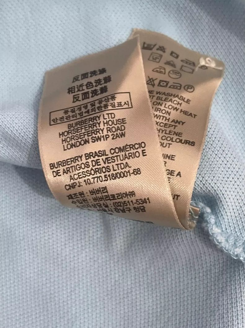 Burberry Burberry Men's Short Sleeve Polo Shirt Size US L / EU 52-54 / 3 - 7 Thumbnail