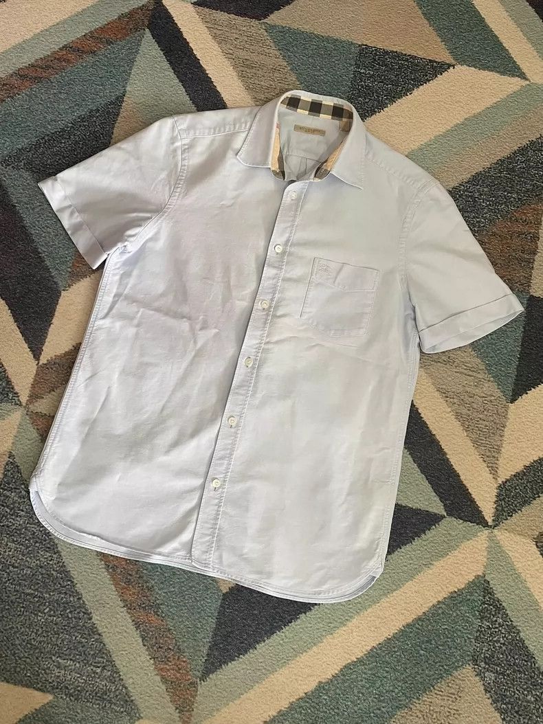 Burberry Burberry Men's Casual Short Sleeve Shirt Size US L / EU 52-54 / 3 - 3 Thumbnail