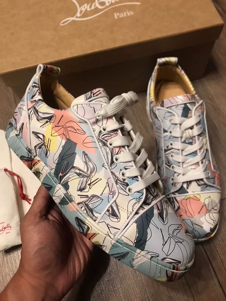 Christian Louboutin Christian Louboutin Casual Shoes with Graffiti Design Size US 10.5 / EU 43-44 - 2 Thumbnail