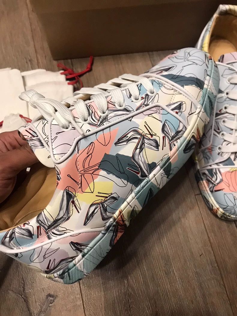 Christian Louboutin Christian Louboutin Casual Shoes with Graffiti Design Size US 10.5 / EU 43-44 - 4 Thumbnail