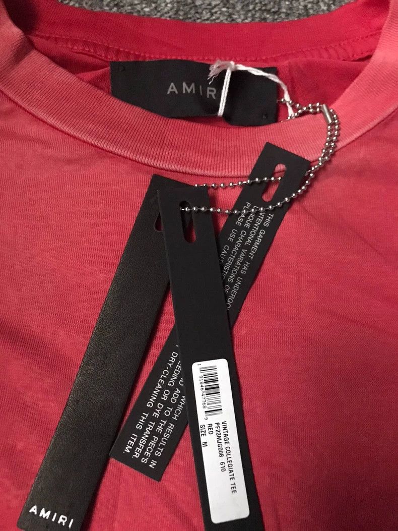 Amiri Amiri Short Sleeve T-Shirt with Vintage Wash Size US S / EU 44-46 / 1 - 3 Thumbnail