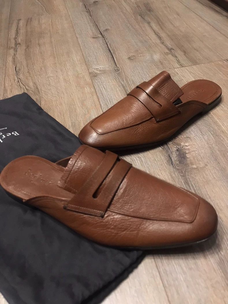 Berluti Berluti Leather Slide Slippers Size 43 Size US 10 / EU 43 - 8 Thumbnail