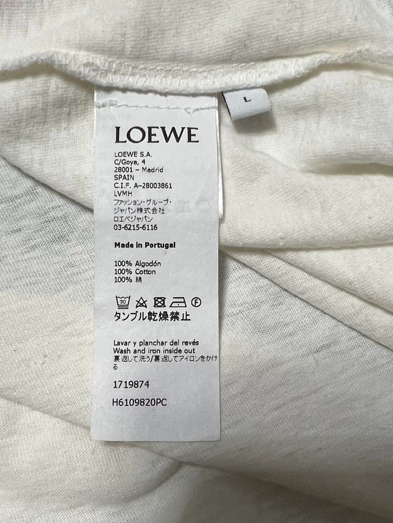 Loewe LOEWE Eco Cotton Short Sleeve T-Shirt Size US L / EU 52-54 / 3 - 3 Thumbnail