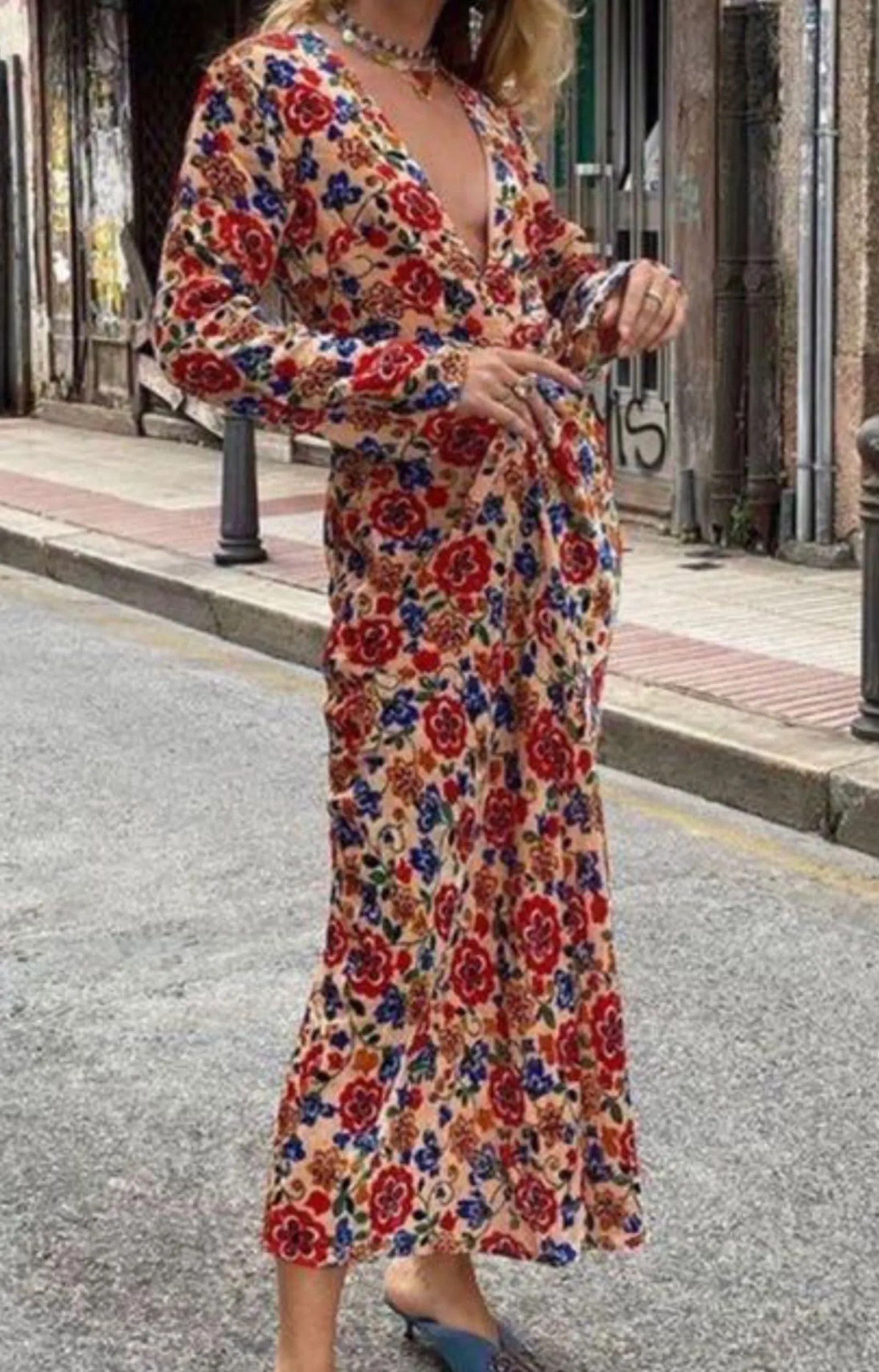 RIXO Rixo Rixo Mel Swirl Floral Maxi Dress Dress Size M / US 6-8 / IT 42-44 - 5 Thumbnail