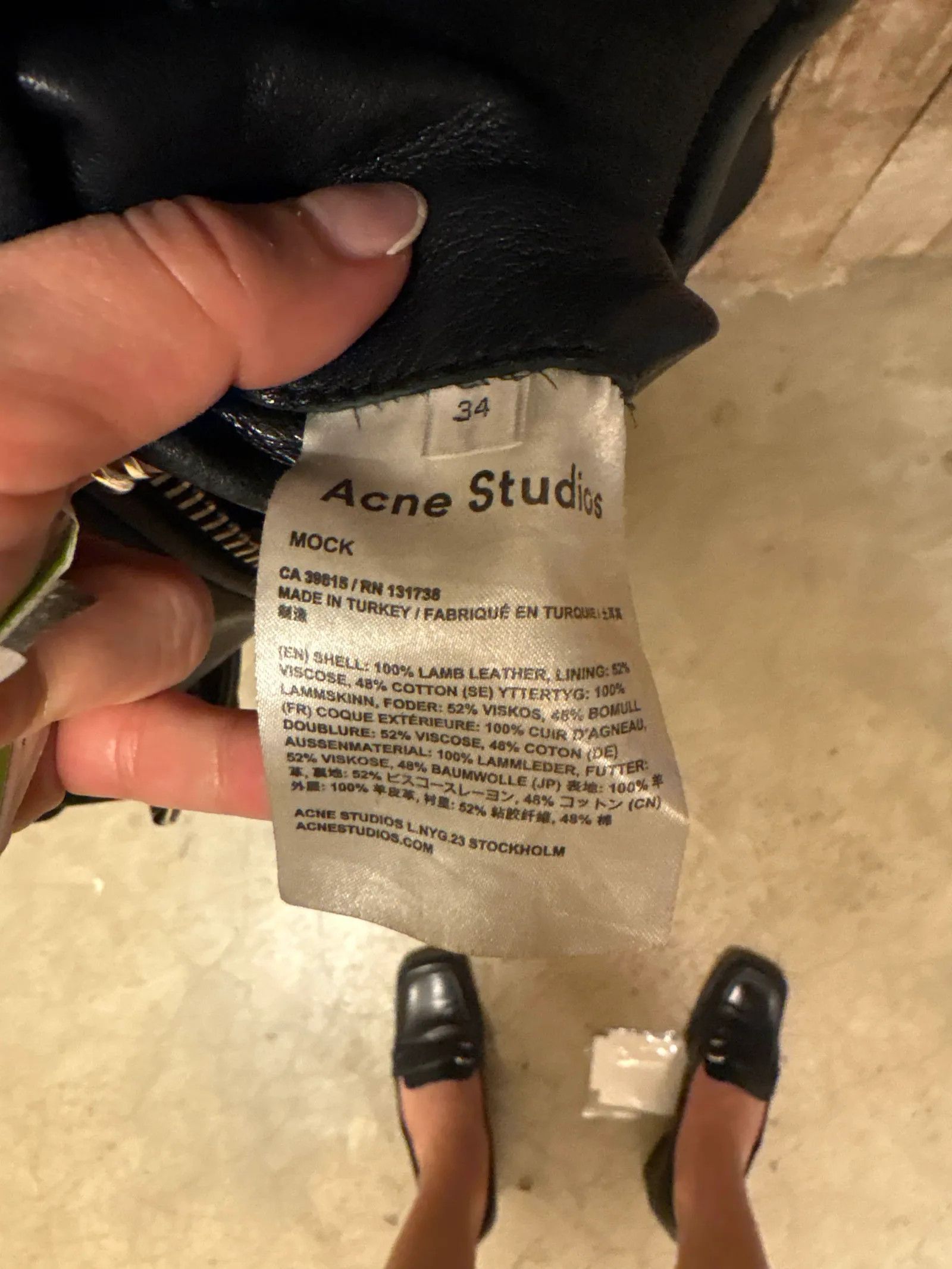 Acne Studios Acne Studios Mock Leather Jacket Size XS / US 0-2 / IT 36-38 - 3 Thumbnail