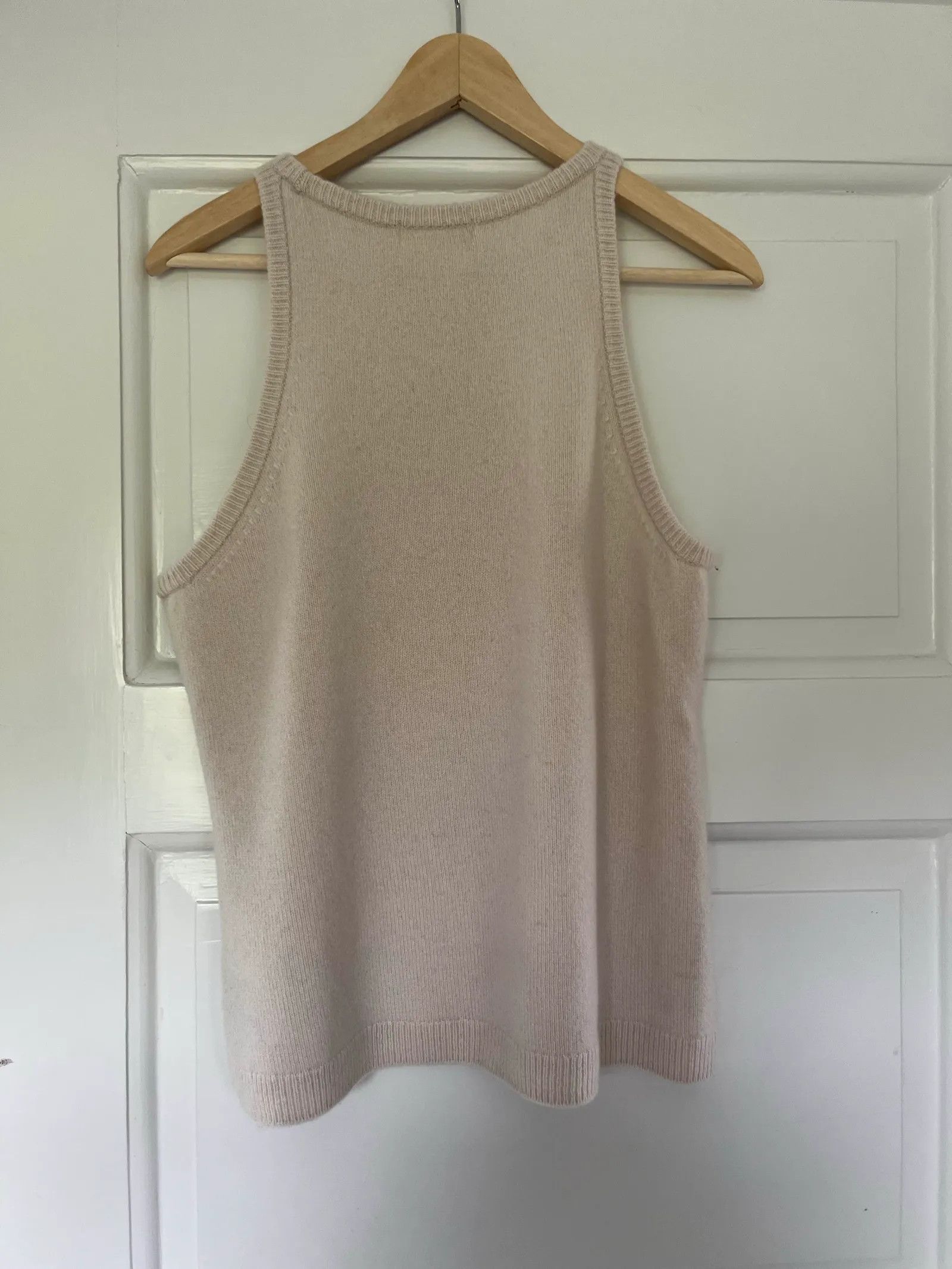 H&M H&M Tanktop i kashmir, cremevit Top Size L / US 10 / IT 46 - 3 Thumbnail