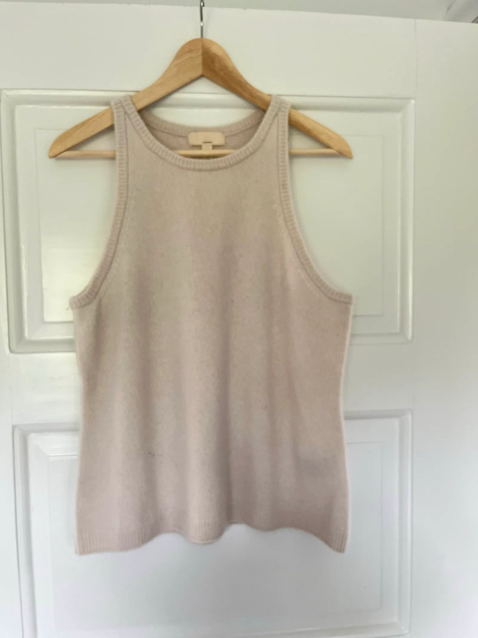 H&M H&M Tanktop i kashmir, cremevit Top Size L / US 10 / IT 46 - 4 Thumbnail